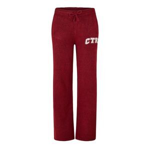Couture Womens/Ladies Fleece Wide Leg Sweatpants / Burgundy